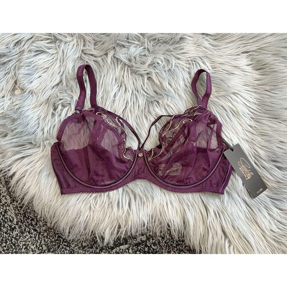 Curvy Kate BLACK Scantilly Fascinate Plunge Underwire Bra, US 34DDD, UK 34E - Picture 2 of 5